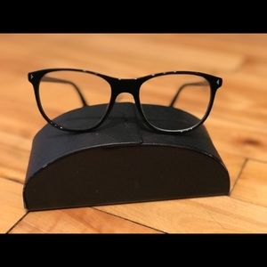 Authentic PRADA Black Eyeglasses VPR 17R 54019 1AB